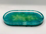 Trinket tray- Neon Blue/ Green
