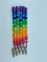 Pink to Purple Alligator Clips