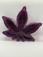 Purple Ombre Maple Leaf Ashtray